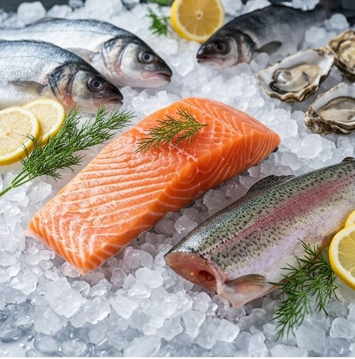 Sélection de poissons et fruits de mer AMQ Première
