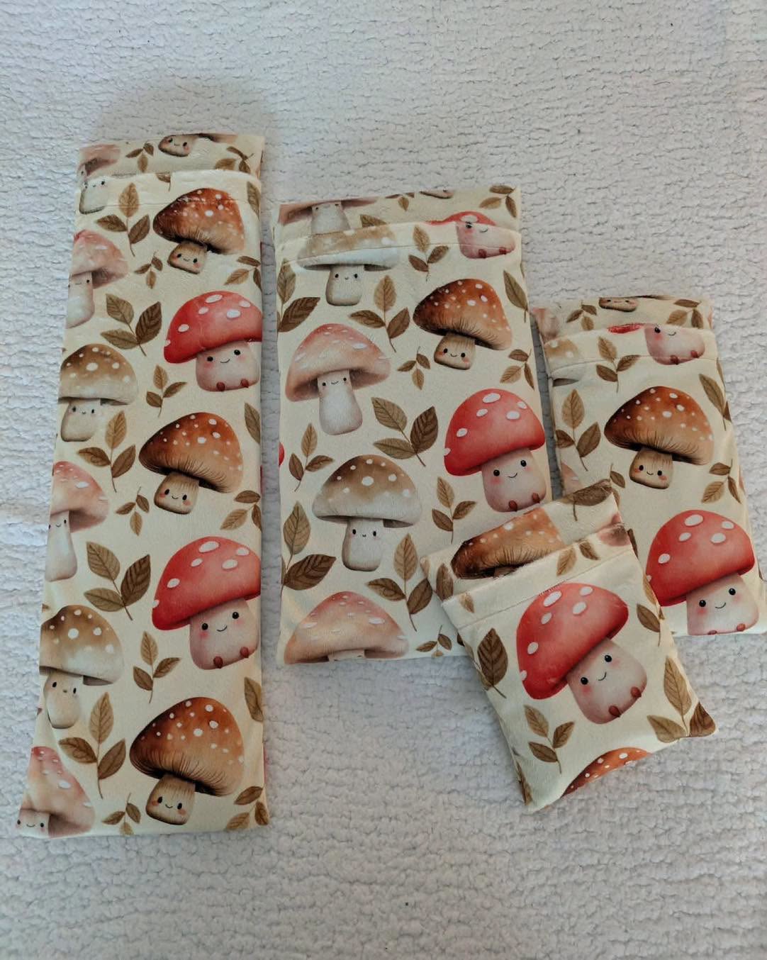 Sacs Les Moments KANA de différents formats avec motifs de champignons