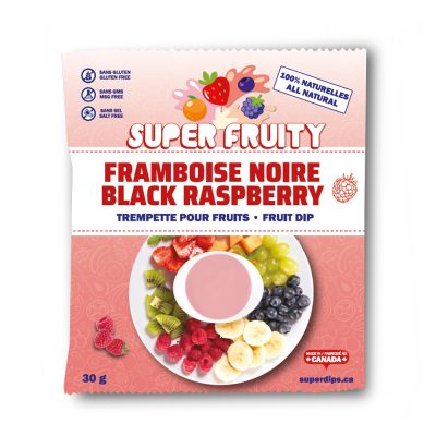 Sachet Super Fruity framboise noire pour trempette aux fruits