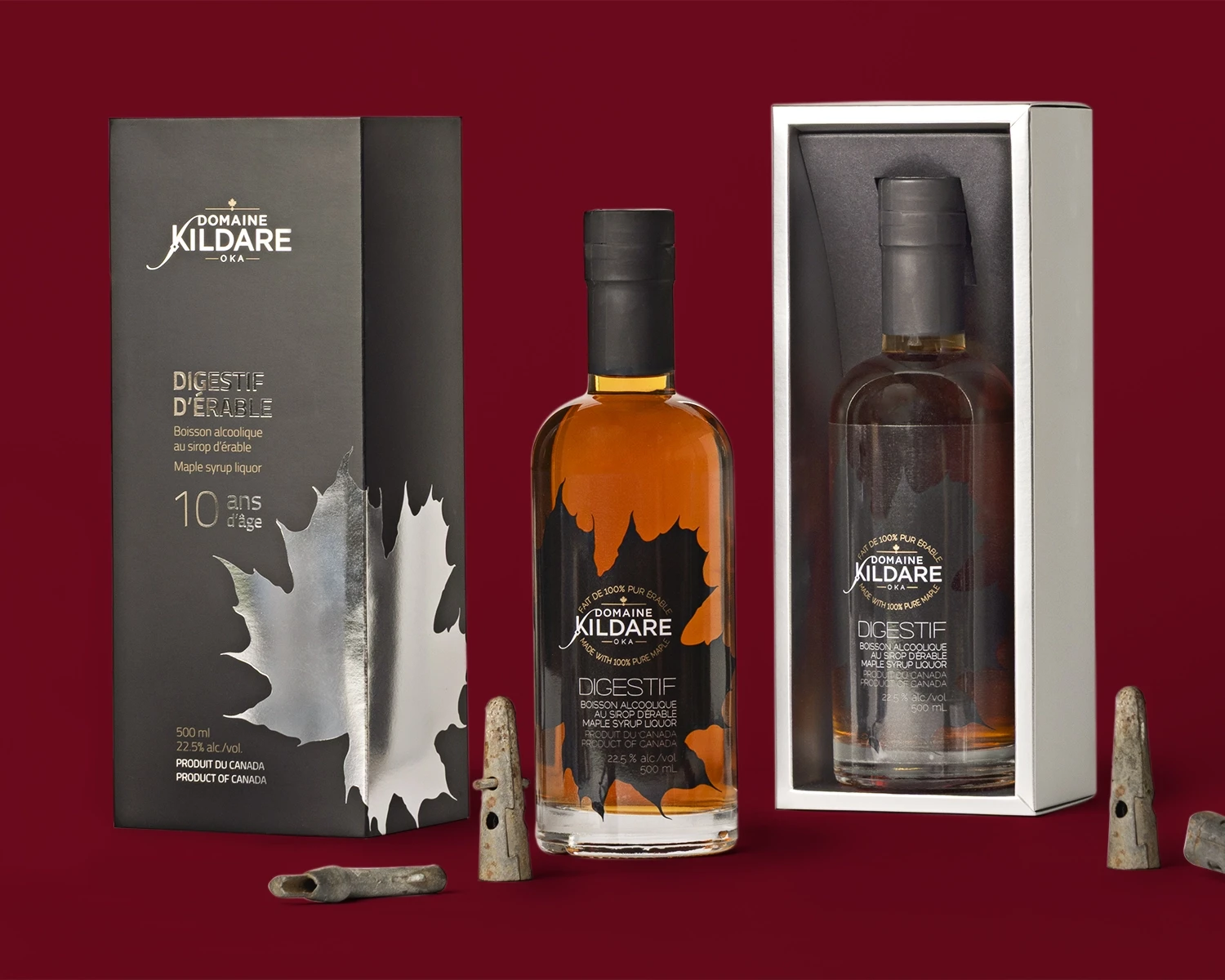 Digestif d’érable Domaine Kildare et coffrets cadeaux