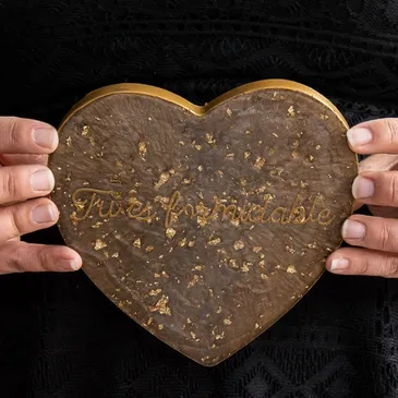 Cœur en résine Tu es précieuse O’chic Créations